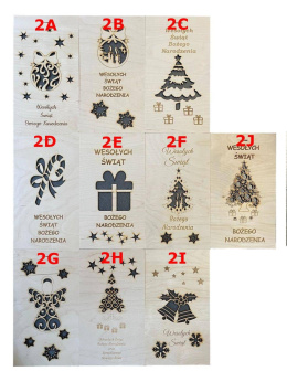 Pudełko ozdobne skrzynka na wino podwójna święta różne wzory drewniana decoupage diy prezent
