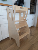 KITCHEN HELPER POMOCNIK Montessori DLA DZIECI BEZPIECZNY WIEŻA EDUKACYJNA