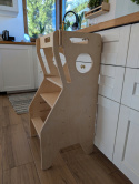 KITCHEN HELPER POMOCNIK Montessori DLA DZIECI BEZPIECZNY WIEŻA EDUKACYJNA