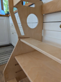 KITCHEN HELPER POMOCNIK Montessori DLA DZIECI BEZPIECZNY WIEŻA EDUKACYJNA