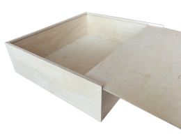 Drewniany Organizer Skrzynka Na Prezent Decoupage Rękodzieło Wooden Gift Organizer
