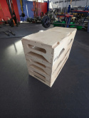 ZESTAW STEPPER STEP FITNESS DO ĆWICZEŃ AEROBIKU STEP TRENINGOWY SKRZYNIA 4x